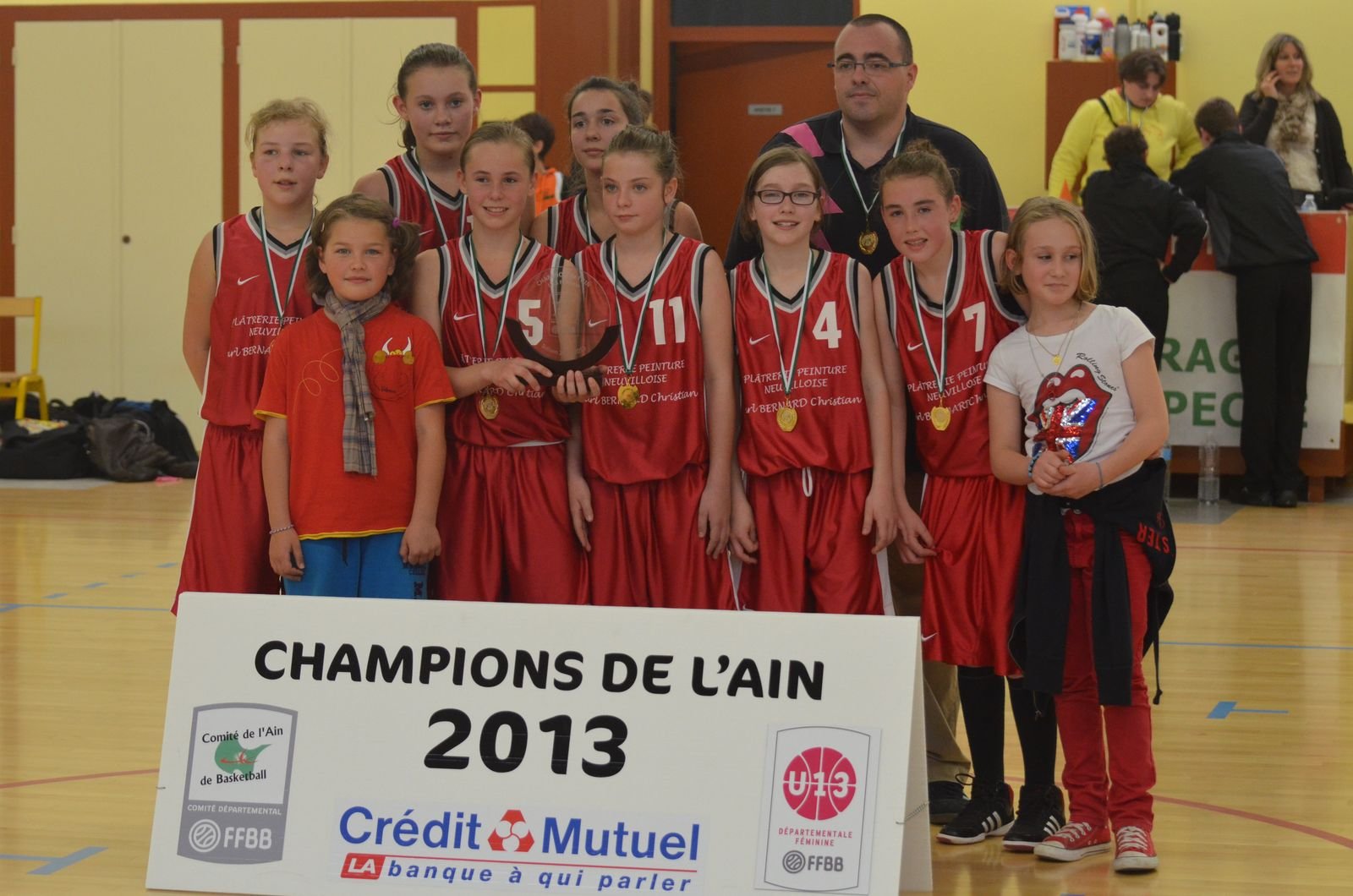 Titre de championnes de l'Ain pour une équipe de jeunes joueuses